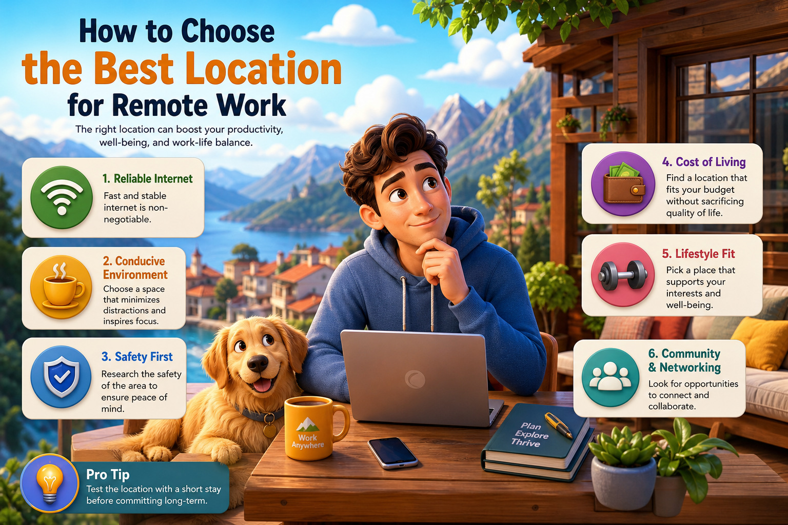 remote work location